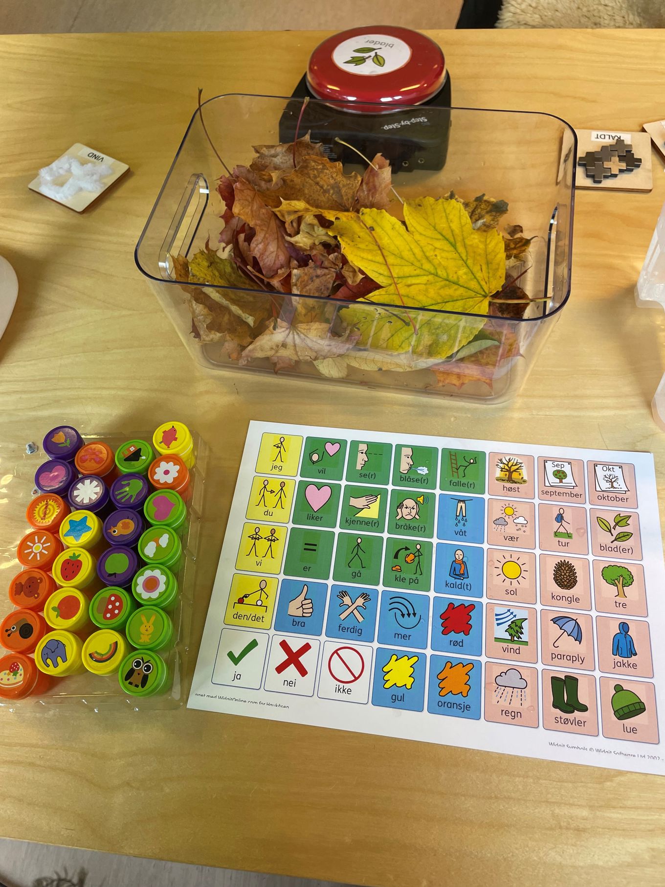 Foto: Haukåsen skole Bilde av stempler og aktiviteter med ASK